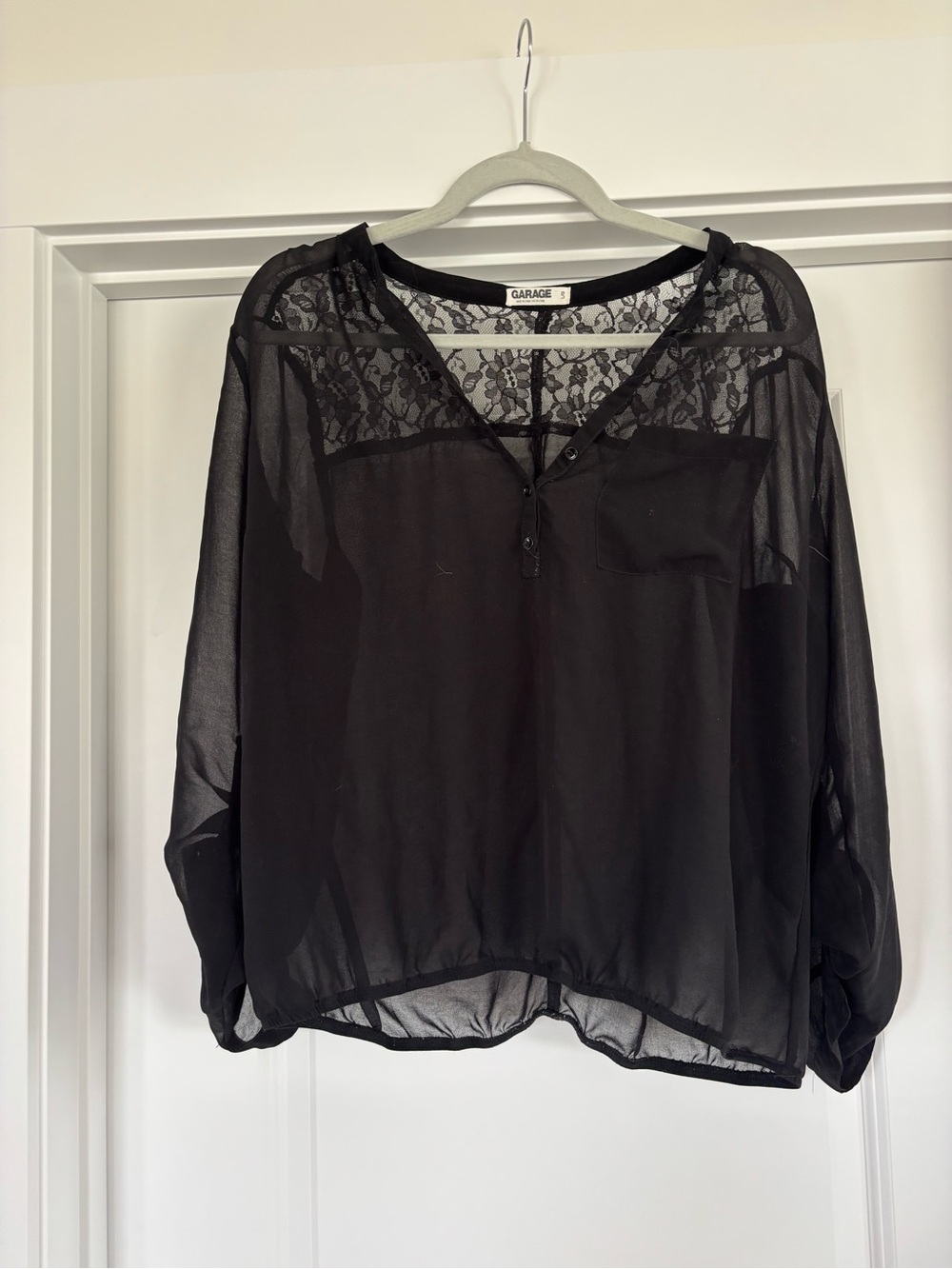 Garage Lace and Sheer GOING OUT TOP